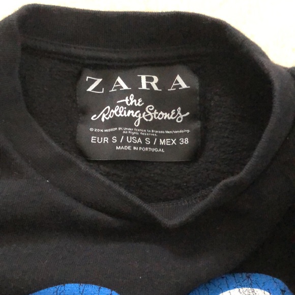 Rolling Stones Black Crew Neck Sweatshirt - Picture 4 of 6